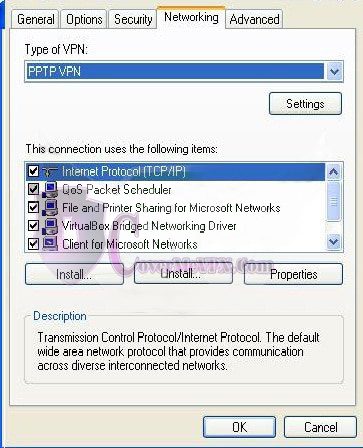 Windows XP PPTP VPN Setup