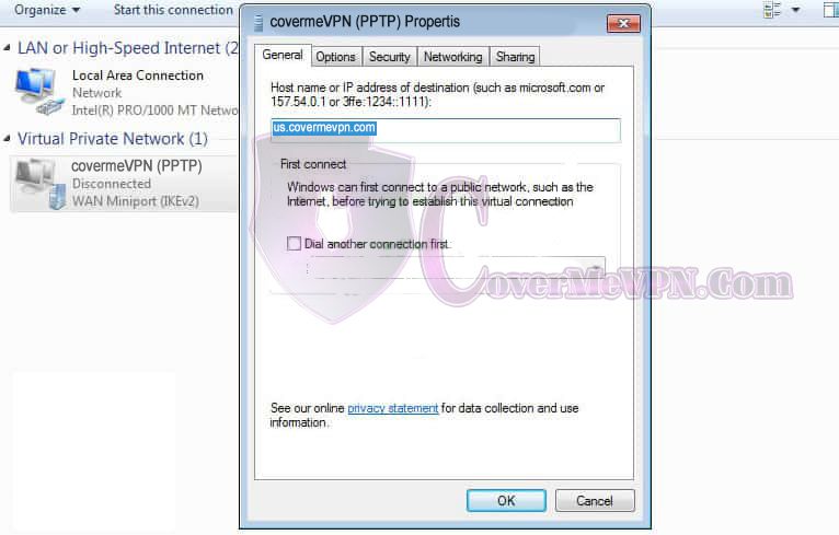 Windows 7 PPTP VPN Setup