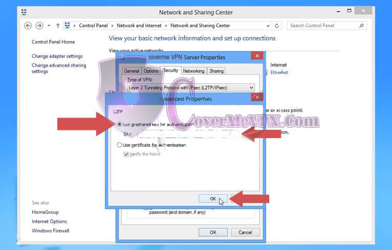 Windows 8 L2TP VPN Setup