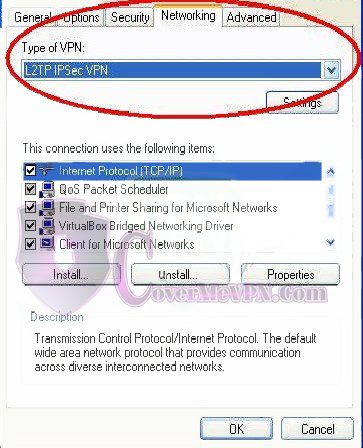 Windows XP L2TP VPN Setup