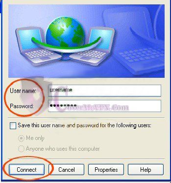 Windows XP PPTP VPN Setup