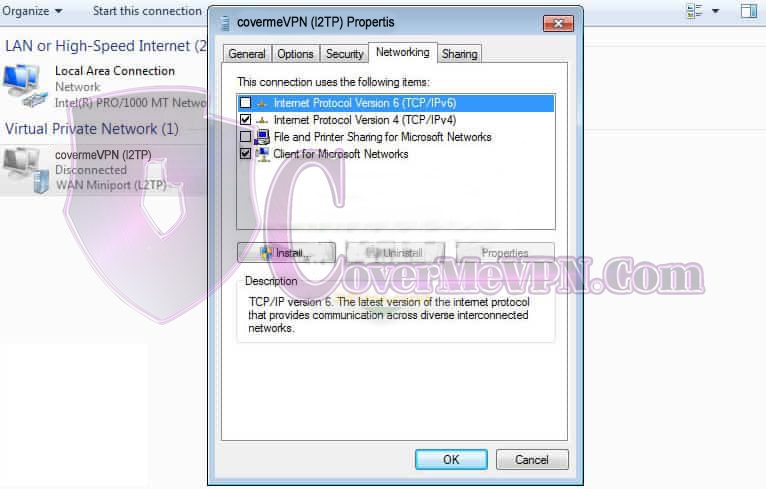 Windows 7 L2TP VPN Setup