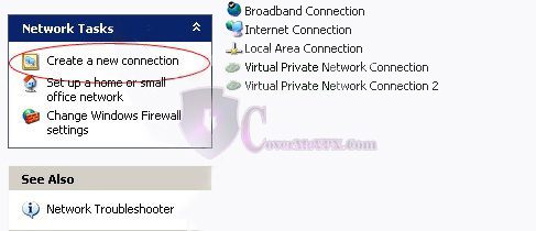 Windows XP PPTP VPN Setup