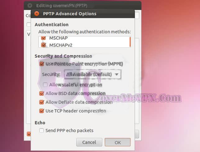 Linux PPTP VPN Setup