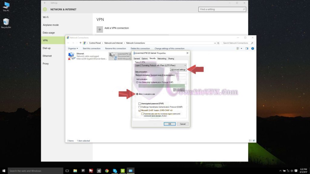 Windows 10 L2TP VPN Setup