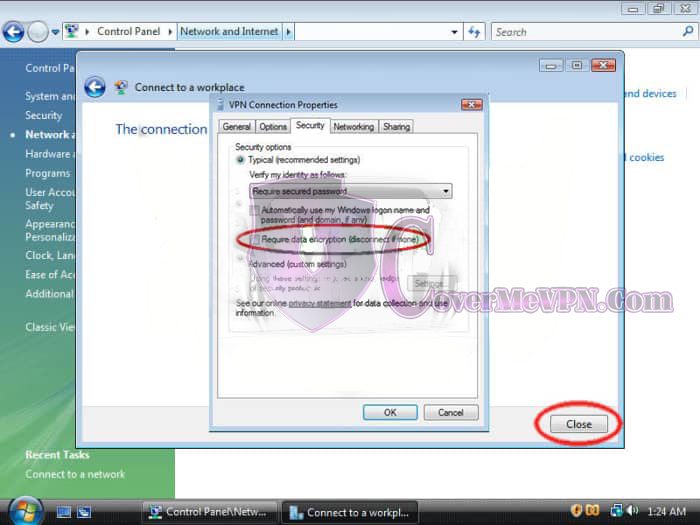 Windows Vista L2TP VPN Setup