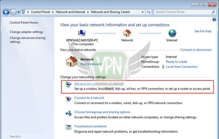 Windows 7 PPTP VPN Setup