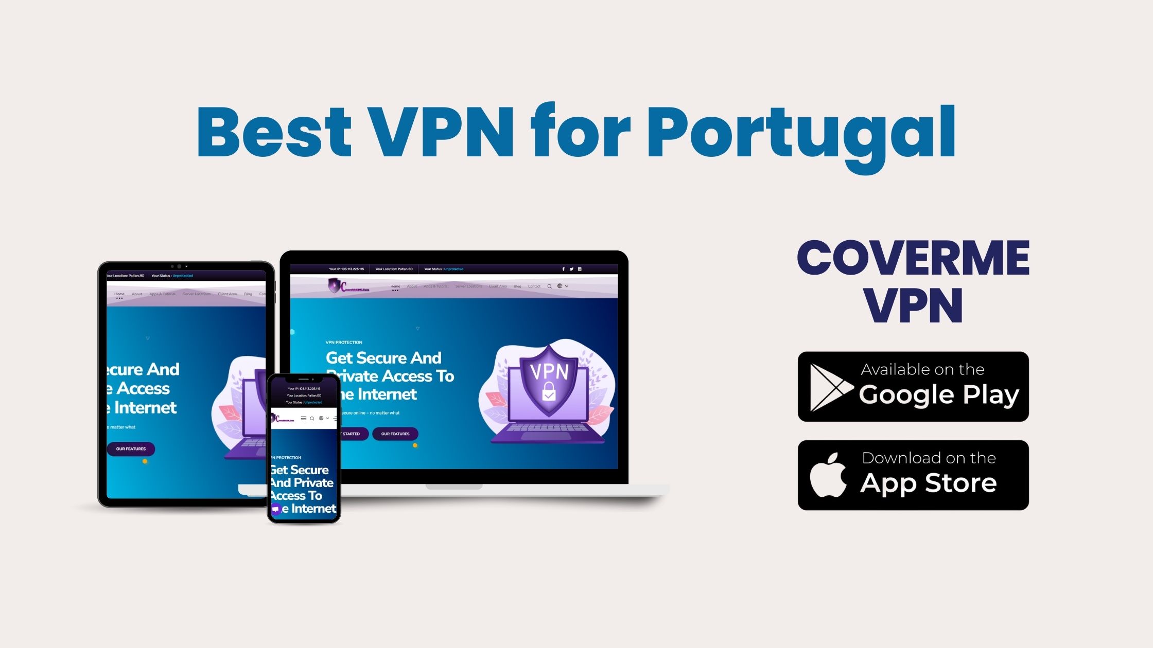 CovermeVPN for Portugal