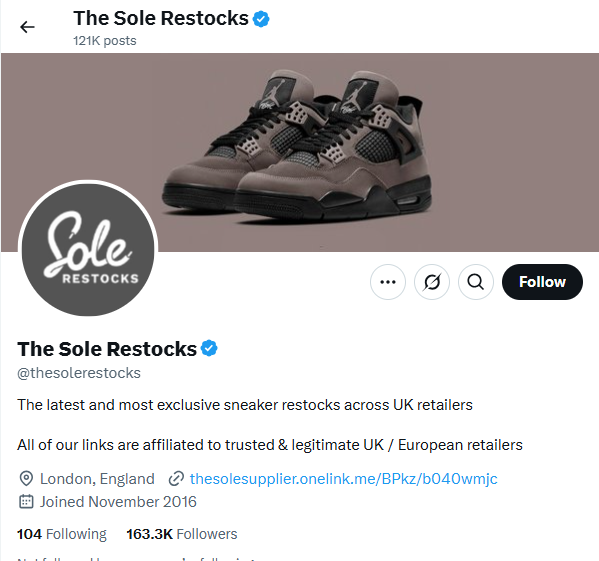 best twitter accounts for sneaker