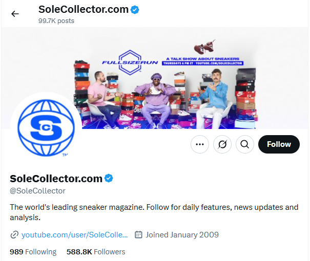 best twitter accounts for sneaker